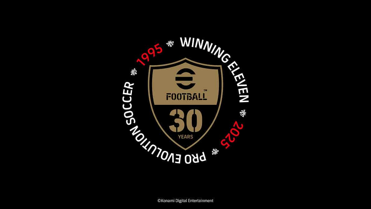 Das Emblem für 30 Jahre eFootball™