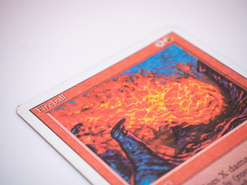 Eine Feuerball Magic the Gathering Karte