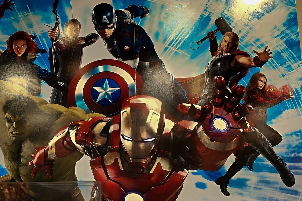 Eine Ansammlung von Marvel Helden