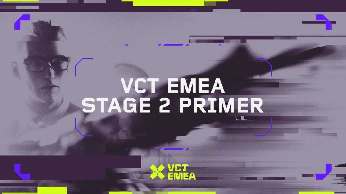 Offizielle Grafik der VCT EMEA Stage 2 Informationen