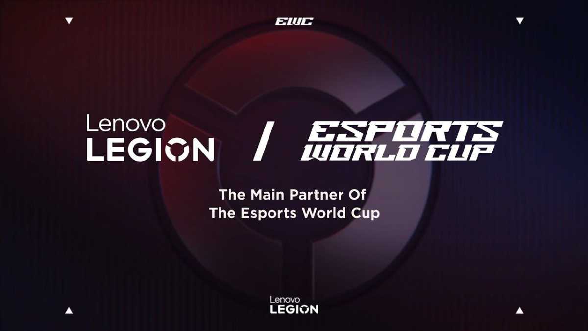 Offizielles Promobild der Kollaboration zwischen Lenovo und dem Esports World Cup