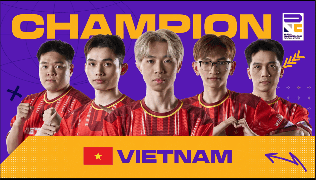Die PUBG Nations Cup 2025 Gewinner Team Vietnam