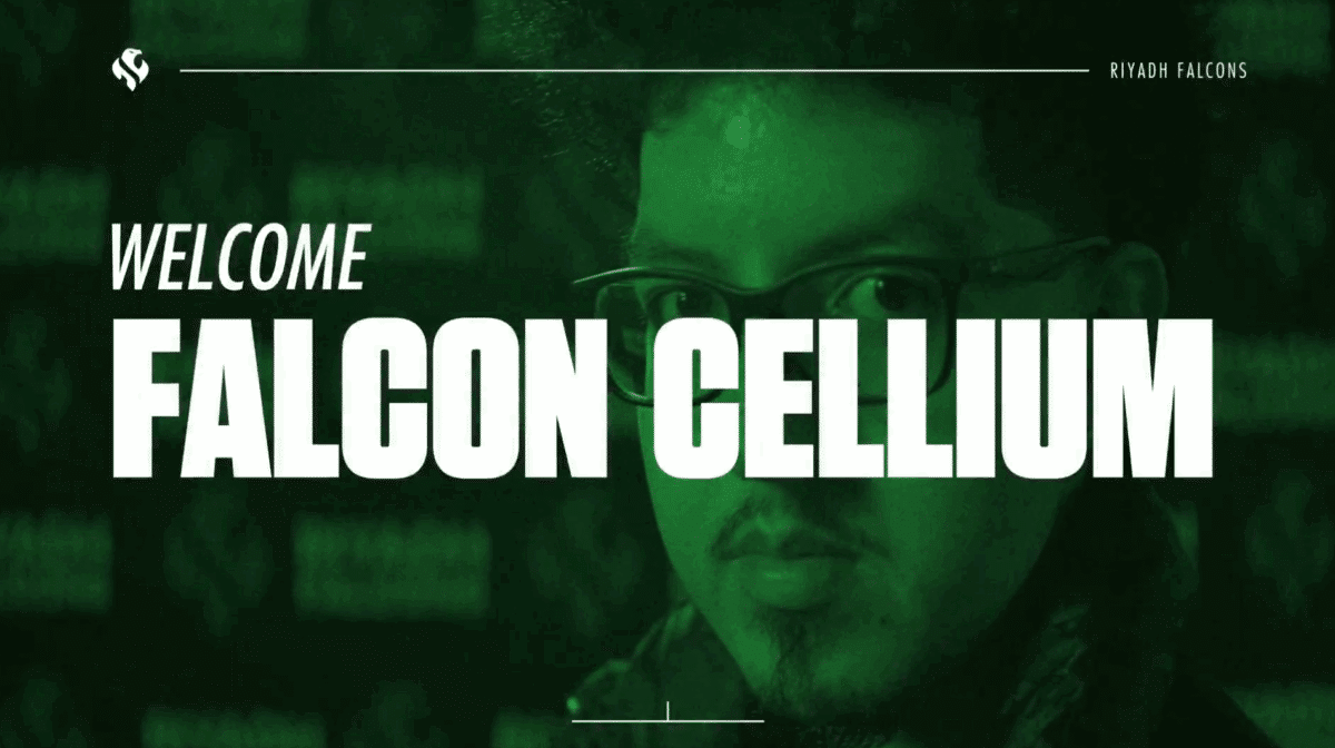 Cellium jetzt bei den Riyadh Falcons, ehemals Vegas Falcons