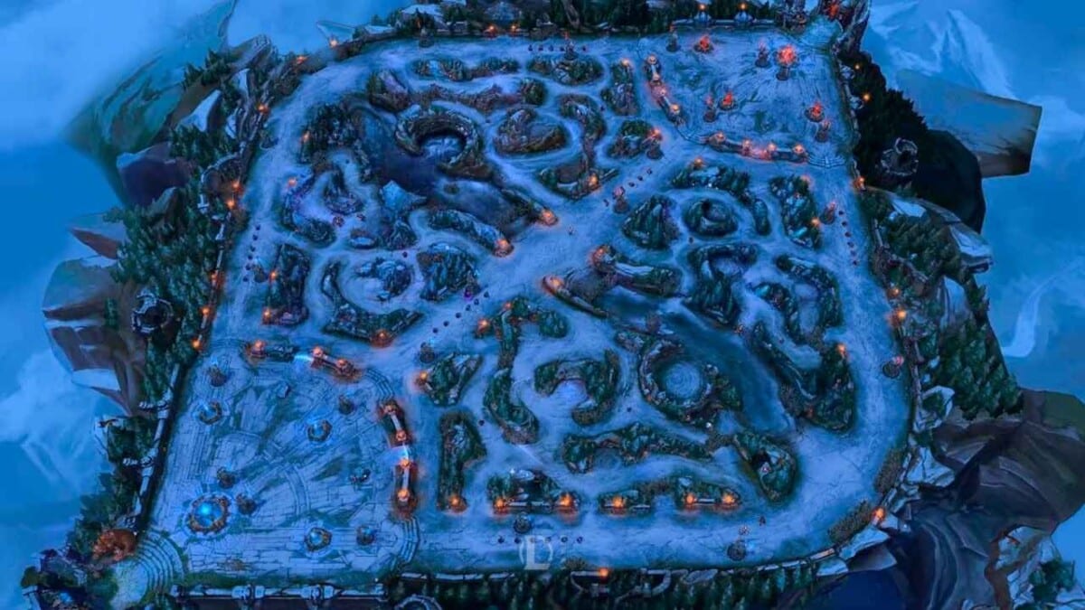 Die alte Winter Map