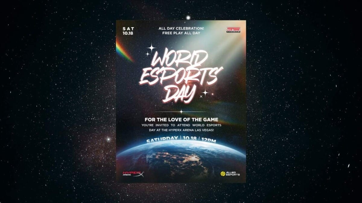 Der World Esports Day wird gebührend zelebriert in der HyperX Arena