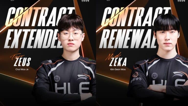Hanwha Life Esports bindet Zeus und Zeka für 2026