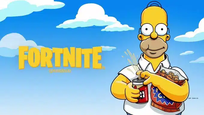 fortnite en los simpsons