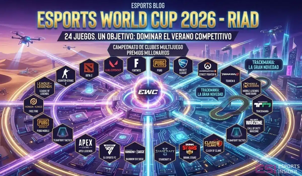 Esports World Cup 2026 confirma su cartel: 24 juegos para dominar el verano competitivo