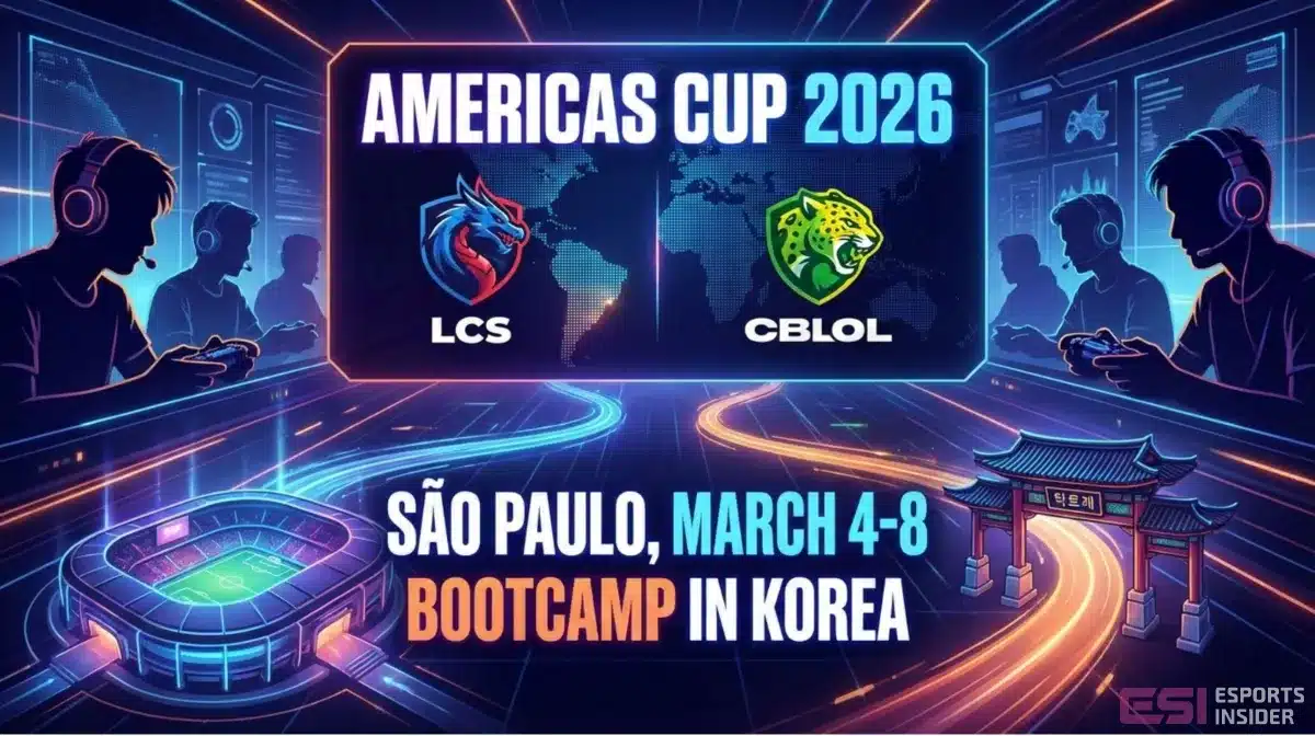 Americas Cup 2026 enfrenta a LCS y CBLOL en Sao Paulo
