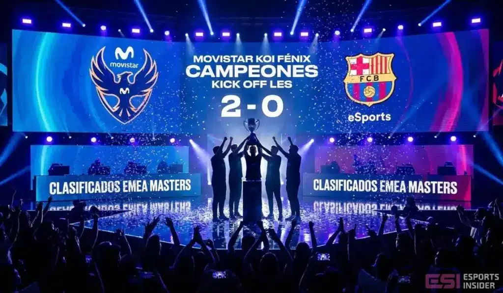 Movistar KOI Fénix se impone en la gran final al Barça eSports
