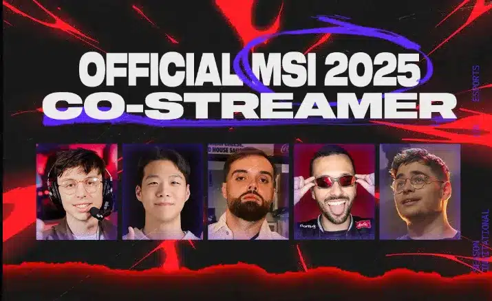les co streamers du MSI 2025 sont connus. Parmi eux plusieurs français, experts de LoL