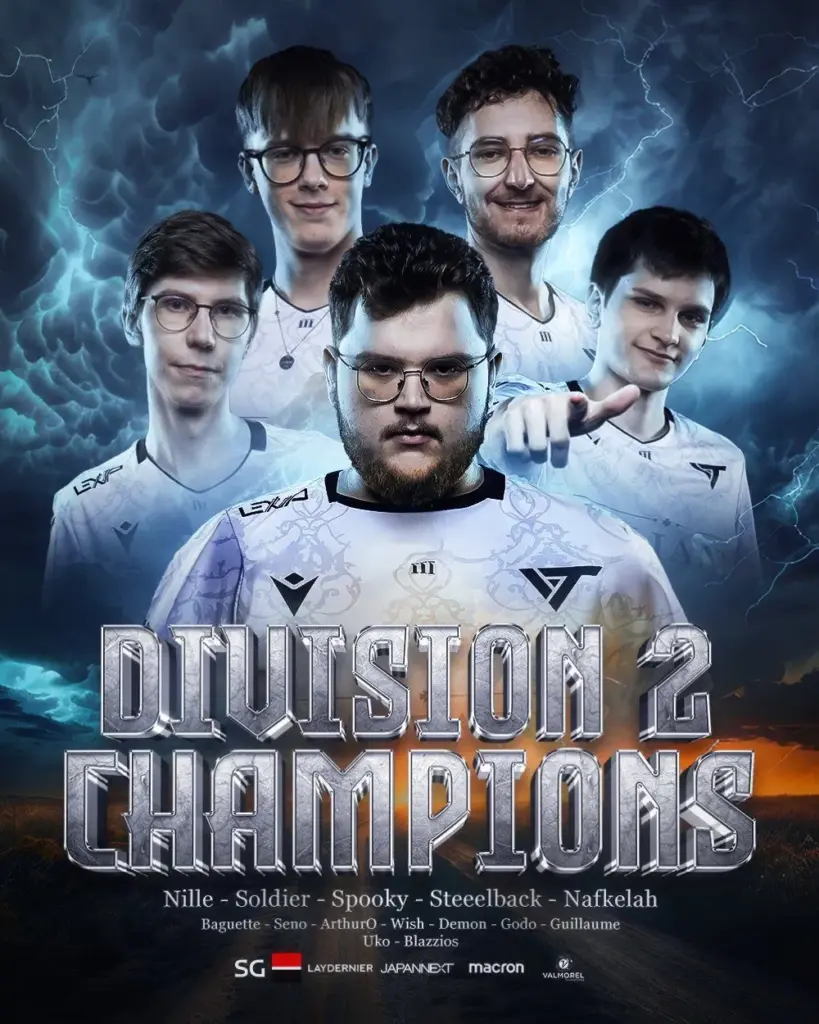 Division 2 LoL : Valiant champion de France 2025