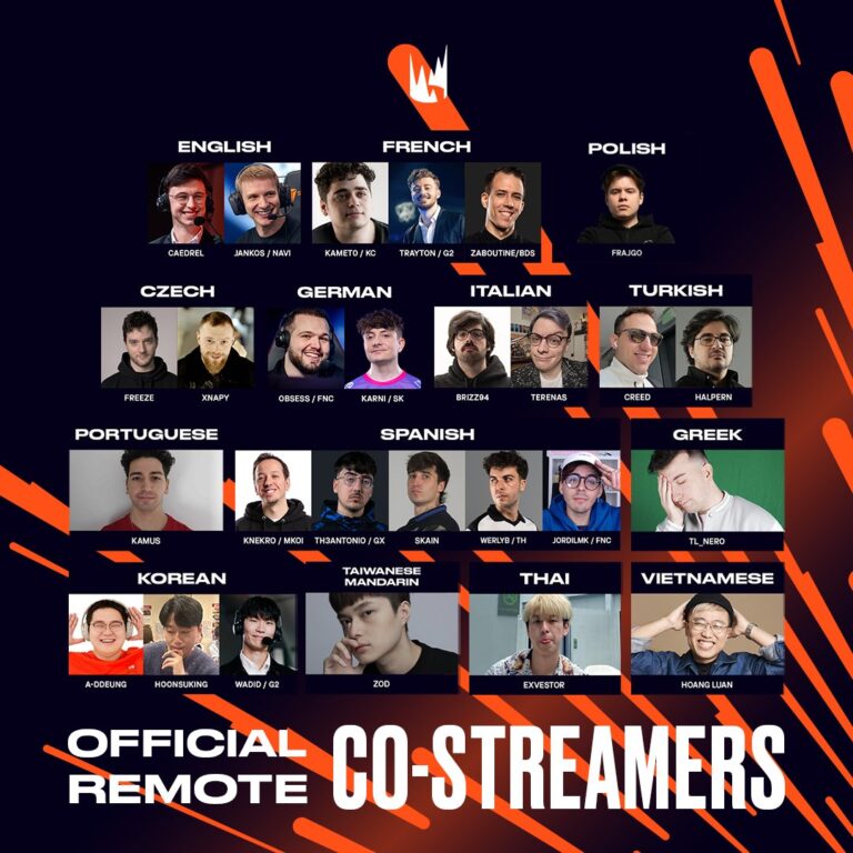 LEC Summer Split 2025 : Les co-streamers français connus