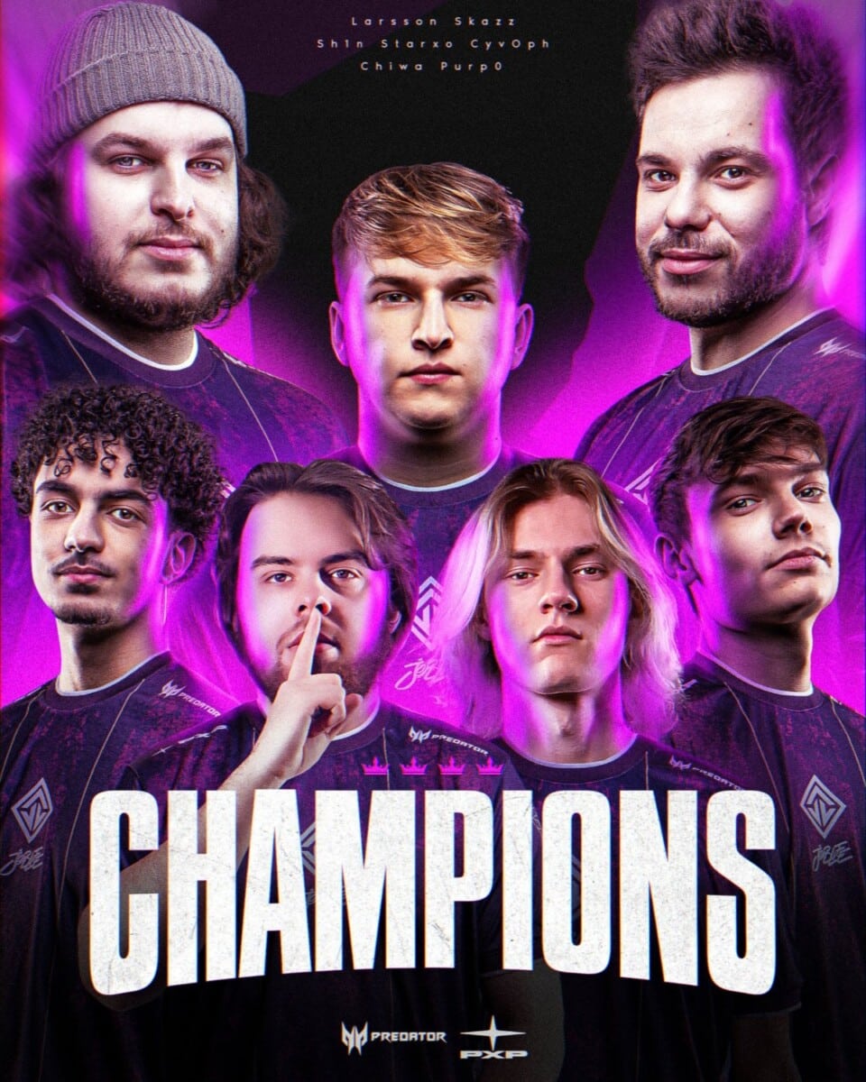 Le roster de Joblife qui remporte le challenger france de valorant