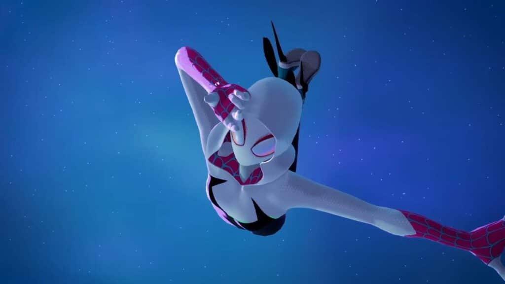Spider Gwen vole - Skin Marvel Fortnite