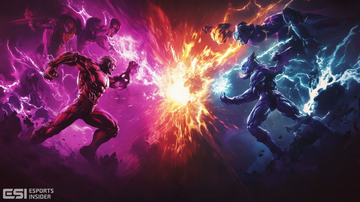 la lutte fait rage entre marvel tokon et Fighting soul