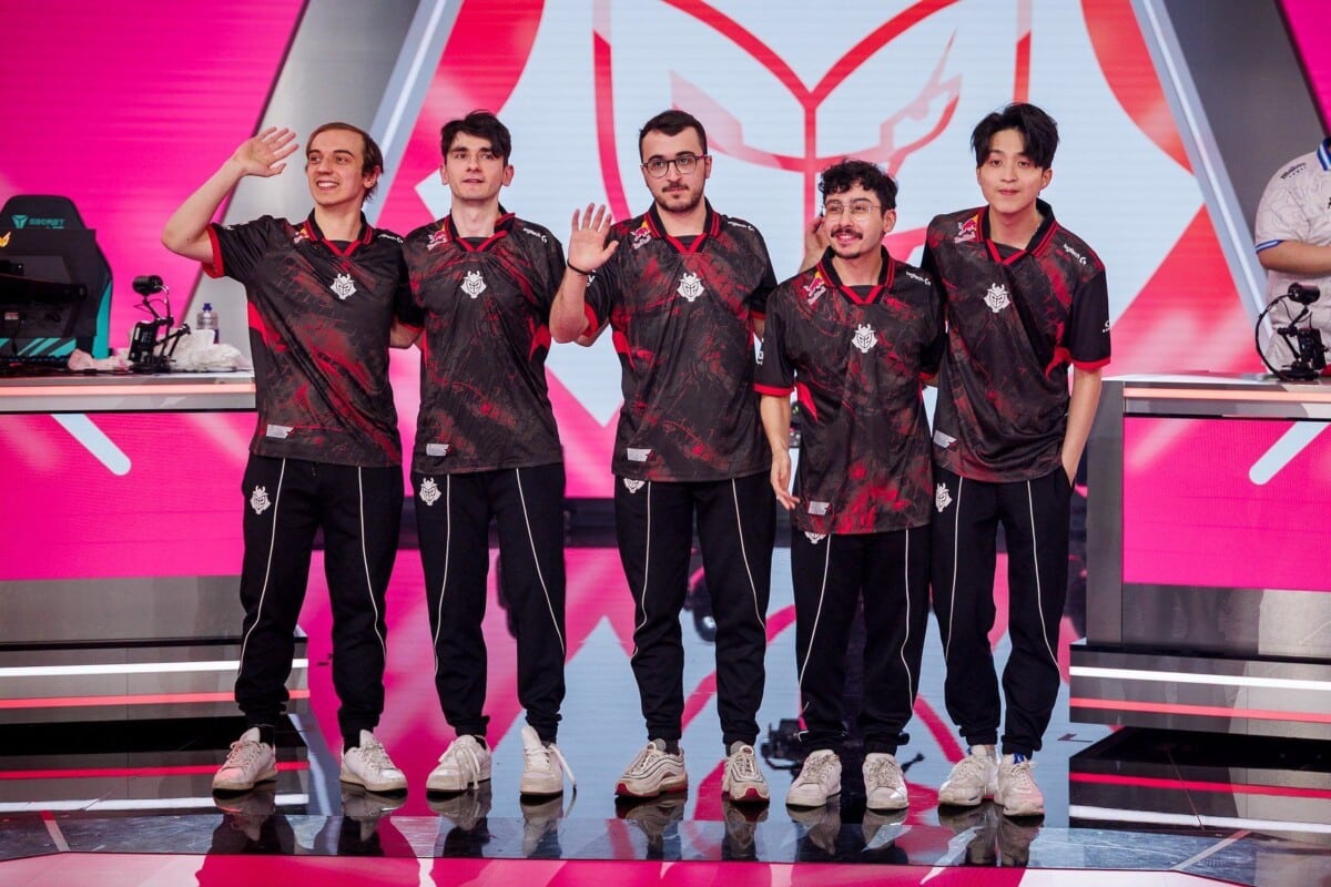le roster de G2 esport sur league of legends