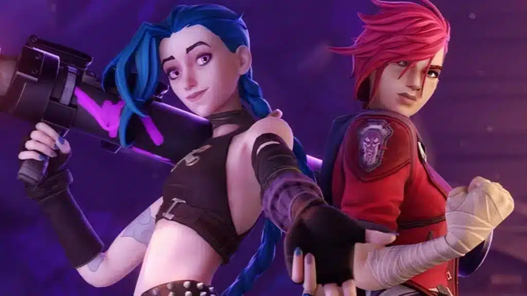 Jinx d’Arcane et Vi d’Arcane skins fortnite