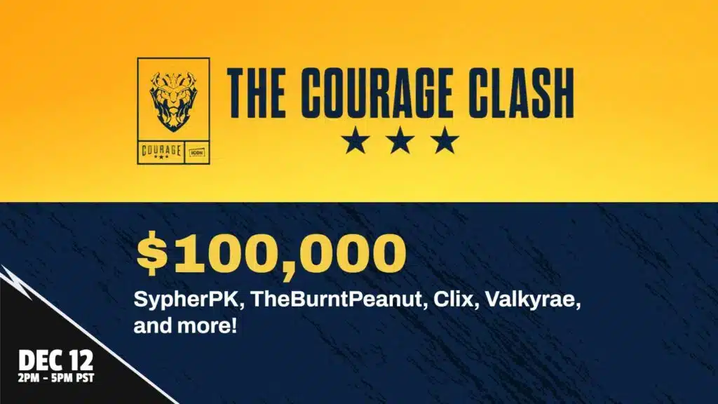 affiche du tournoi courage clash
