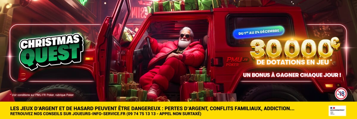 Christmas Quest : le calendrier de l'Avent de PMU