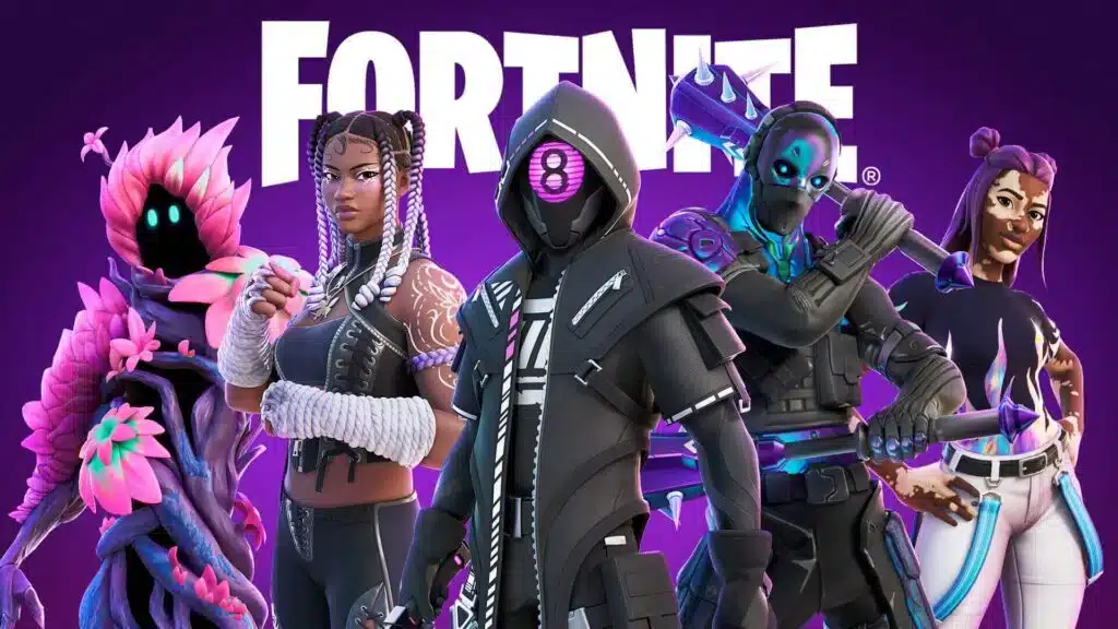 personnages fortnite en pose
