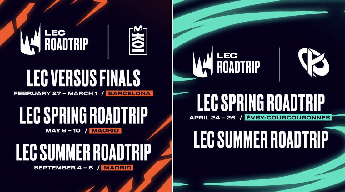 Le LEC Road Trip revient en France et en Espagne pour 5 évènements