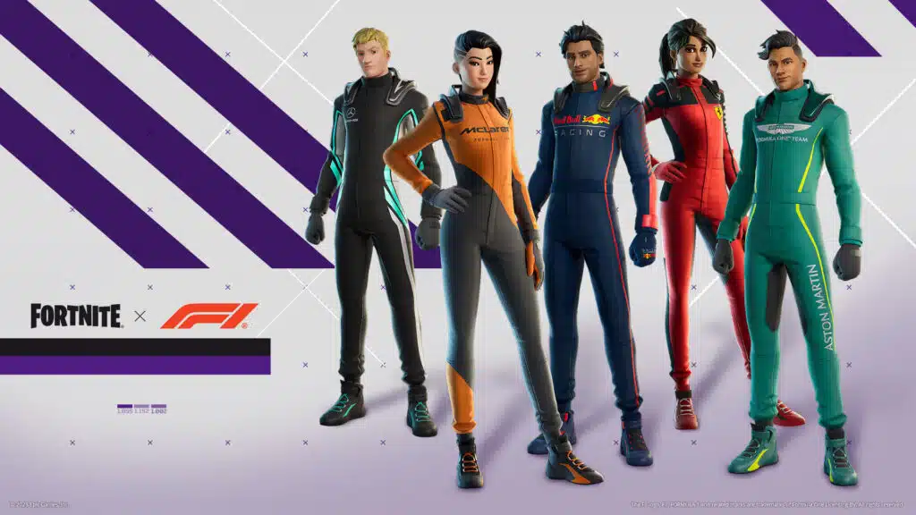 F1 e Fortnite insieme per una collaborazione