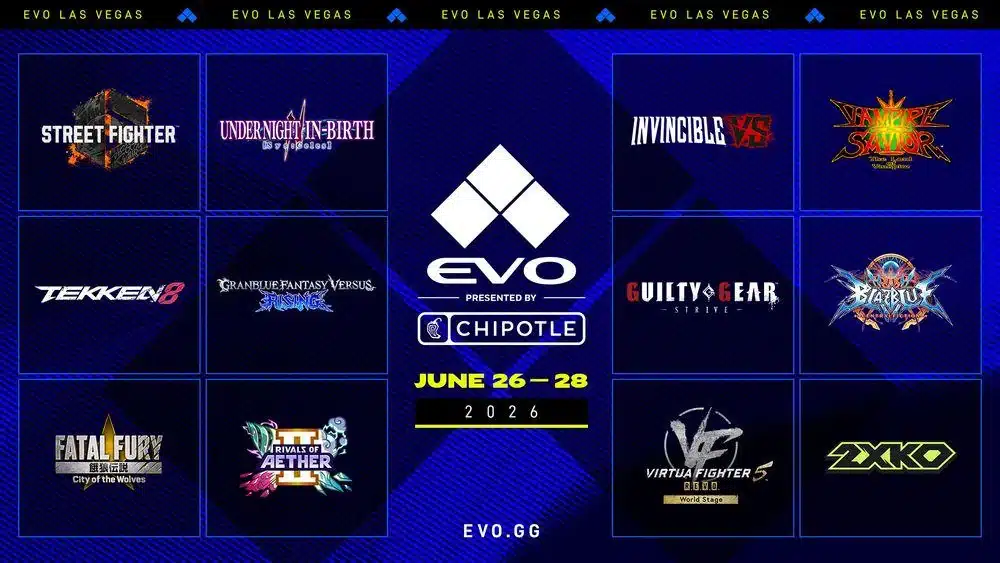 Evo 2026 ed Evo Giappone: annunciati i videogiohi