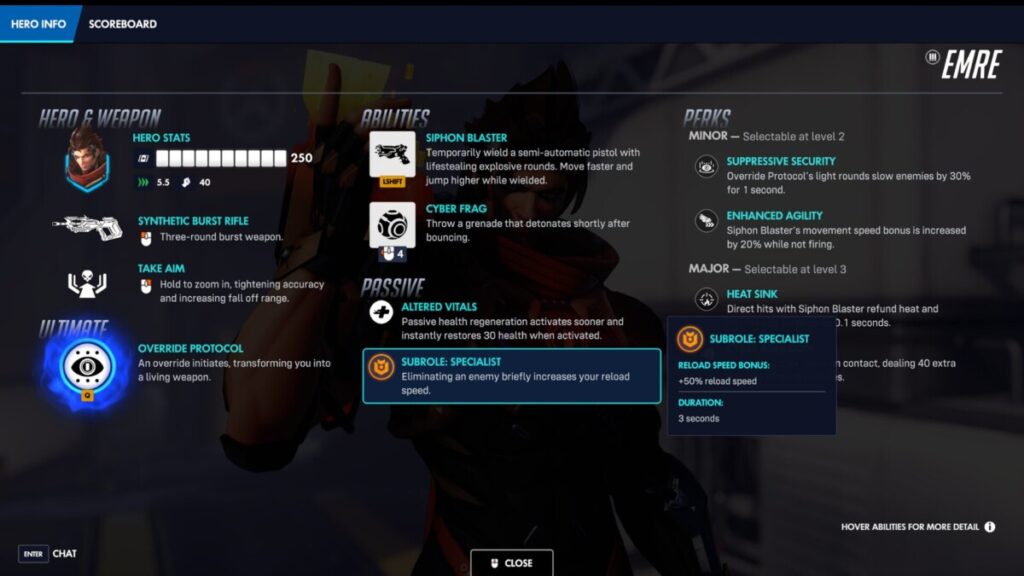 Emre guida Overwatch