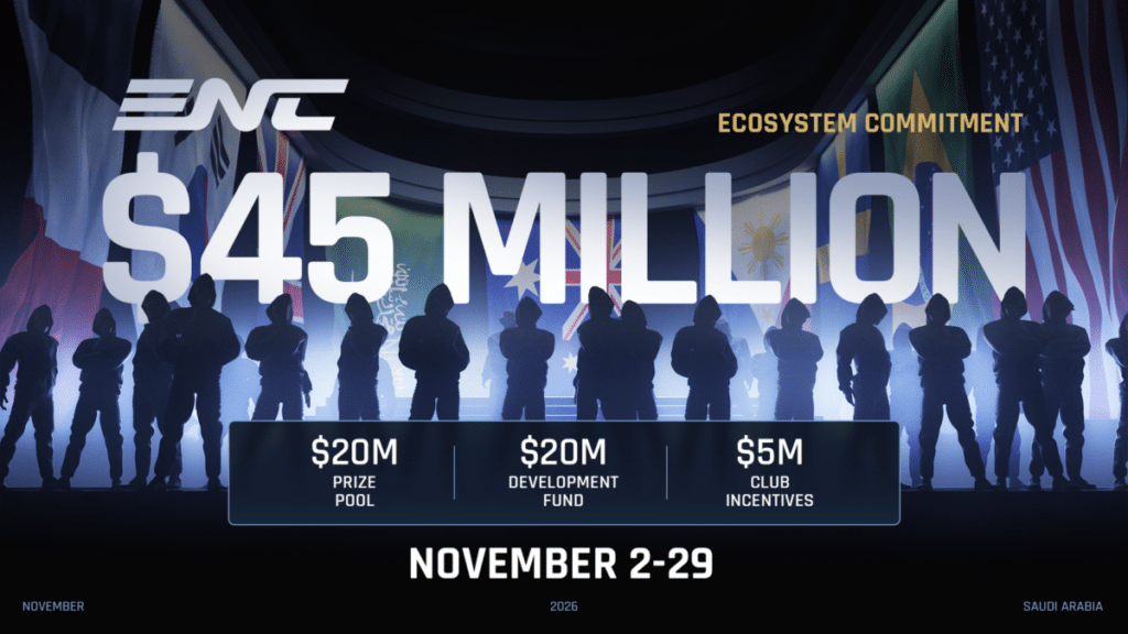 La Esports Nations Cup avrà un montepremi di 45 milioni di dollari