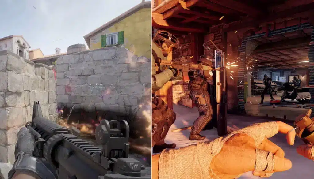 Rainbow Six SiegX versus CS2: tactical shooter