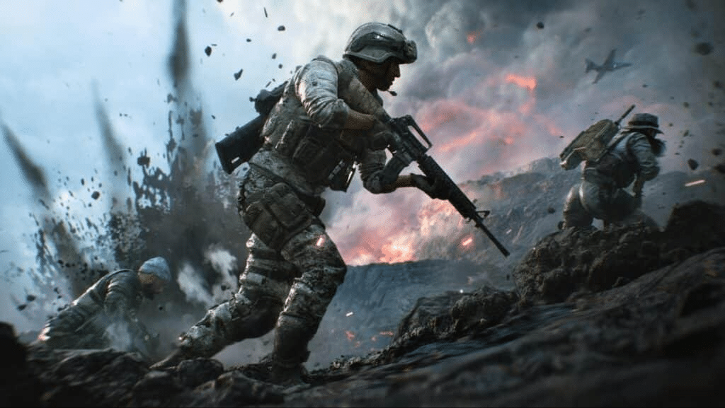 Soldaat die rent in Battlefield 2042 / Afbeelding: Xbox Store