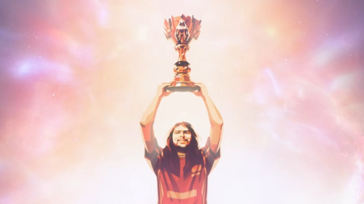 Maciej 'Shushei' Ratuszniak in de nieuwe LoL Worlds 2025 anthem van Riot Games