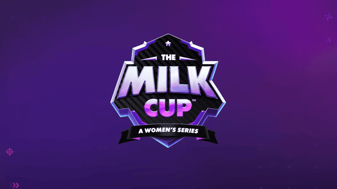 Het logo van de Fortnite Milk Cup