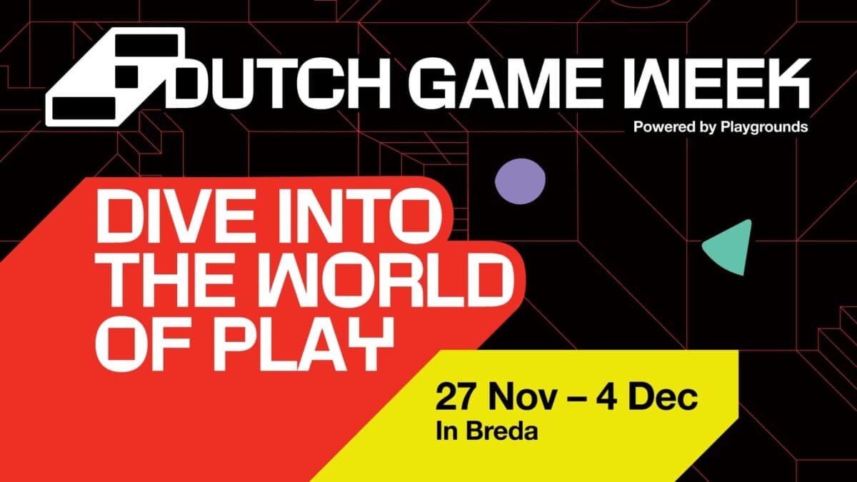 Het logo van Dutch Game Week in Breda