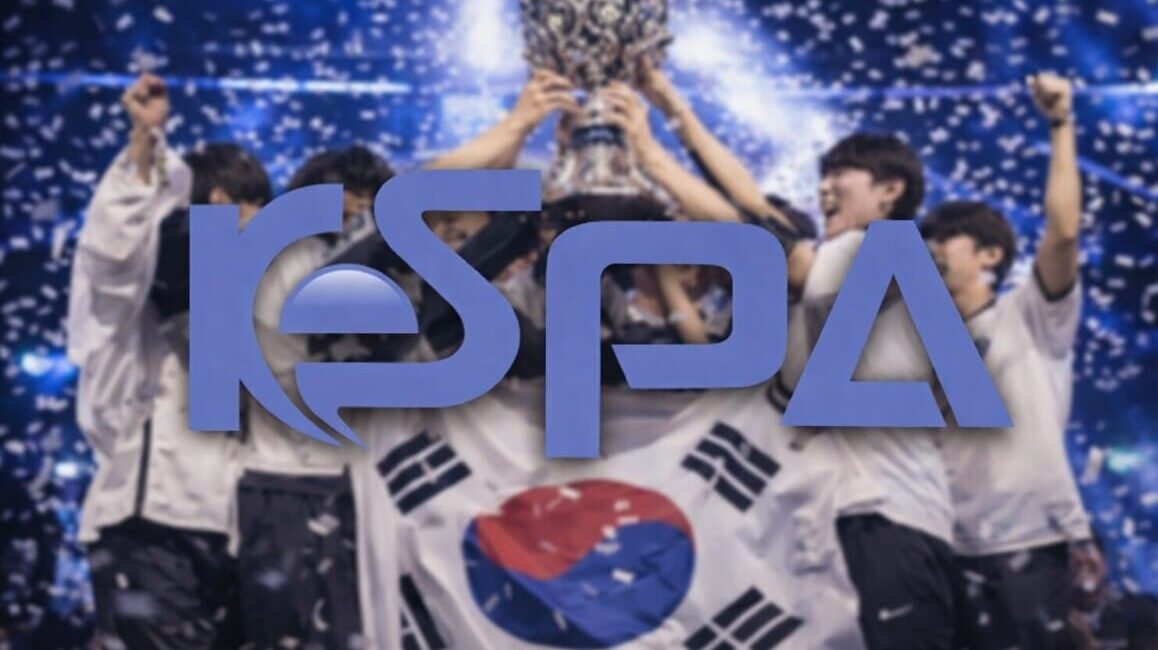 Het logo van KeSPA en de Olympische Esports Games in Zuid-Korea