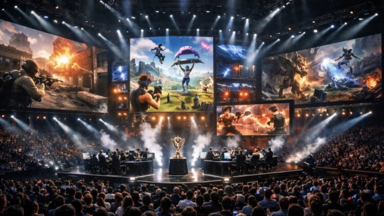 Esports toernooi 2025 met miljoenen kijkers.