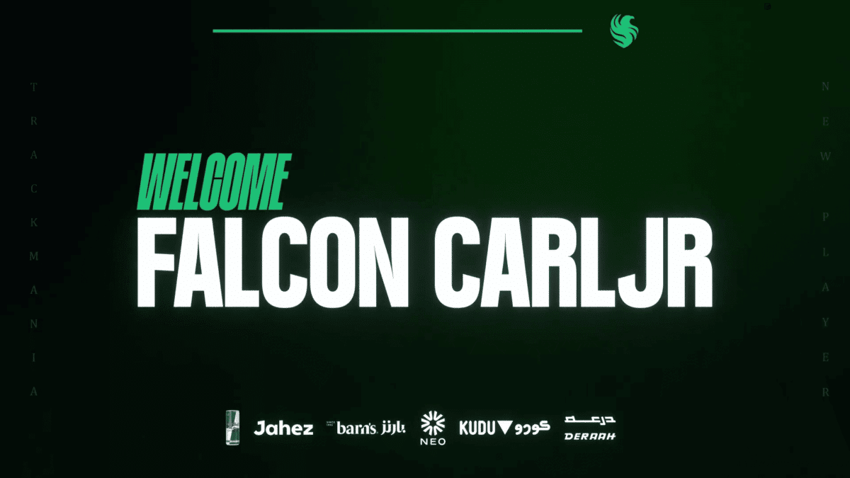 Team Falcons contracteert CarlJr voor Trackmania debuut bij de Esports World Cup