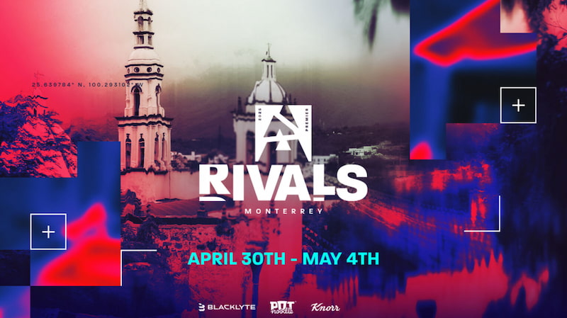 BLAST Rivals Monterrey: Esportsturnering 30 april–4 maj, med stöd av Blacklyte, PDT Hotels och Knorr.