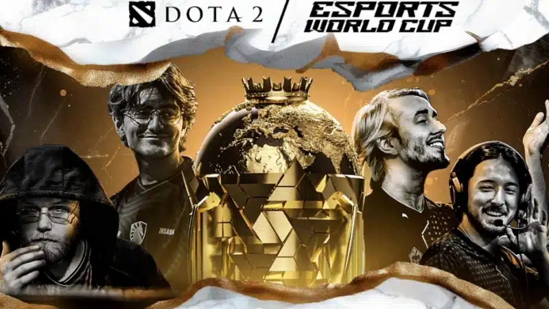 Dota 2 Esports World Cup banner