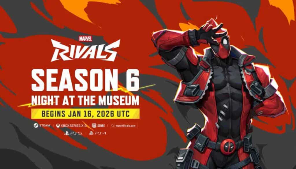 Deadpool ansluter till Marvel Rivals i säsong 6