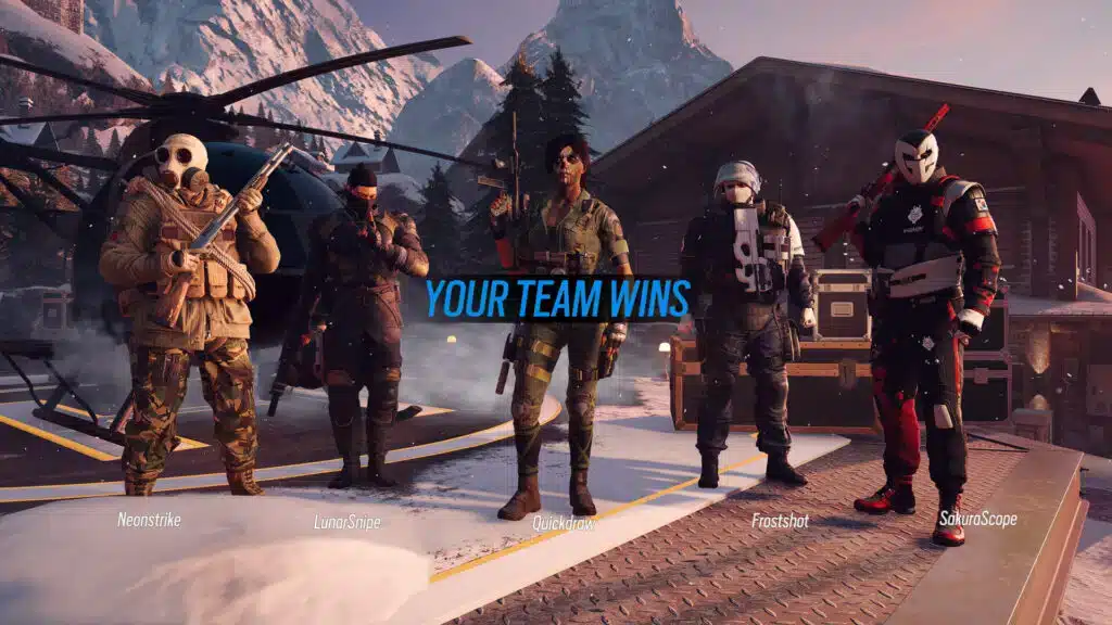 Rainbow Six vinnande runda på servern