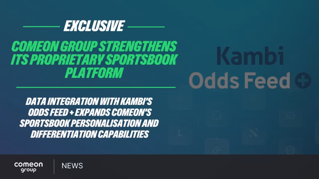 Kambi integrerar esportodds hos ComeOn Group