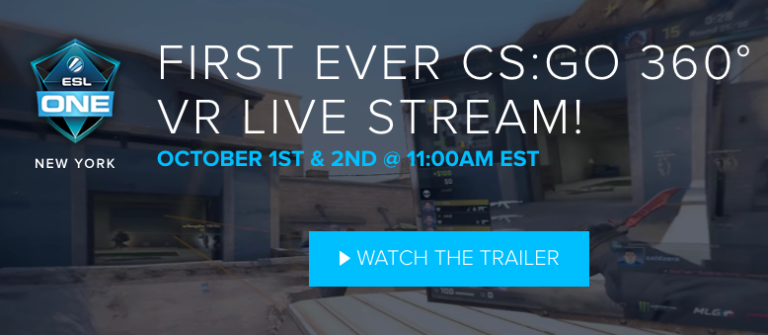ESL One New York will be live streamed in VR
