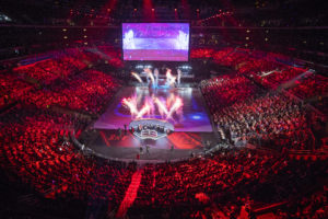 Samsung Galaxy versus SK Telecom T1 at the 2016 World Championship - Finals at STAPLES Center in Los Angeles, California, USA on 29 October 2016. Credit Riot Games