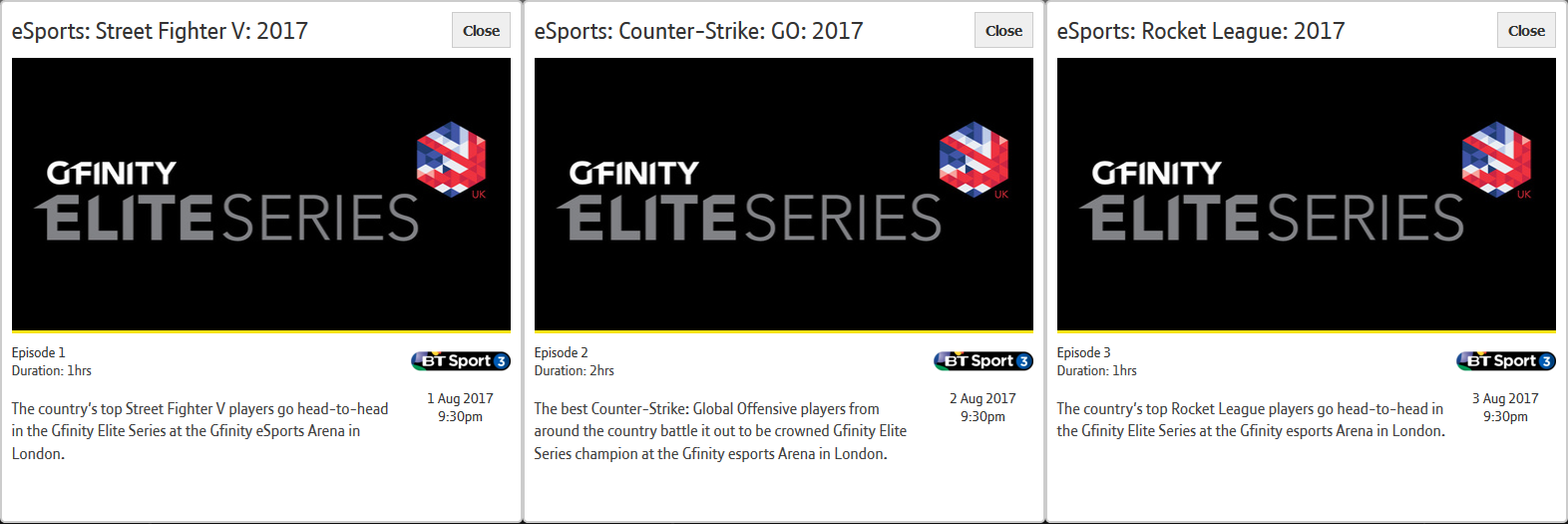 bt sports gfinity