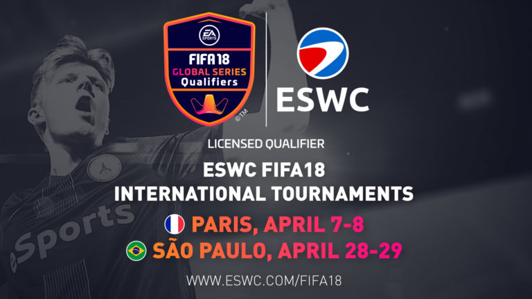 ESWC to bring FIFA 18 to Paris & São Paulo