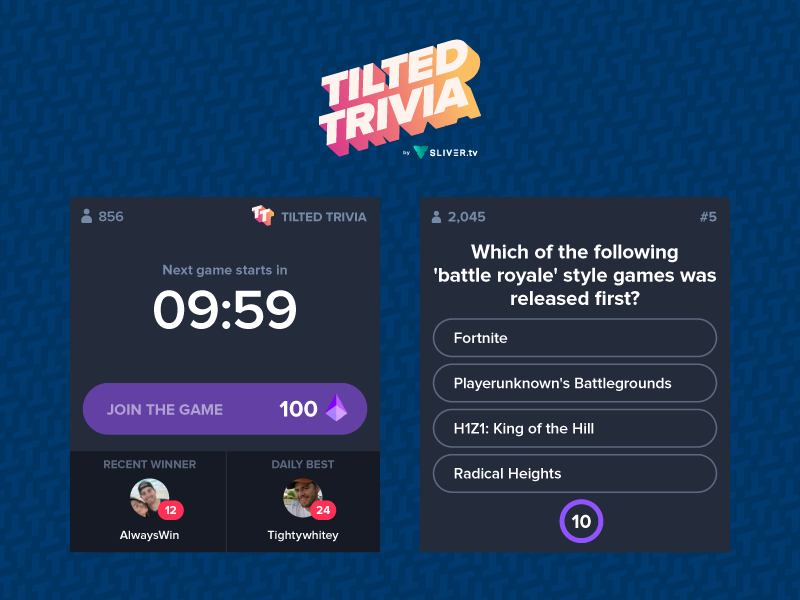 SLIVER.tv layout
