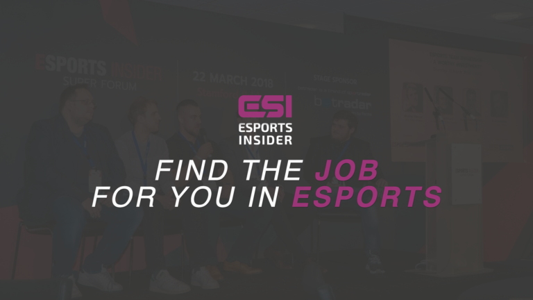 ESI Job Picks – Find the job for you in esports – August Edition