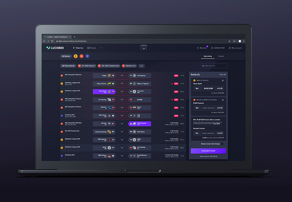 Luckbox redesign